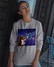 Load image into Gallery viewer, Chihuahua Blue Butterflies Sky Gift For Dog Lovers Unisex Long Sleeve