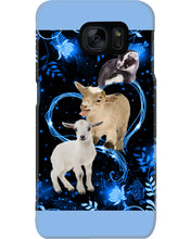 Load image into Gallery viewer, Lovely Phone Case Twinkling Blue Heart Gift For Goat Lovers Phone case