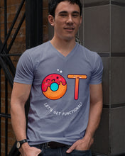 Load image into Gallery viewer, Gift For Occupational Therapist Let's Get Functional Guys V-Neck