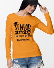 Load image into Gallery viewer, Senior 2020 The Class Of The Quarantine Unique Custom Design Unisex Long Sleeve