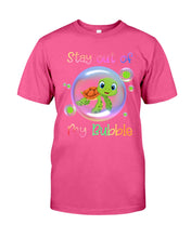 Load image into Gallery viewer, Vintage Funny Stay Out Of My Bubble Gift For Turtle Lovers Guys Tee