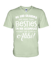 Load image into Gallery viewer, Me And Grandma Are More Than Besties Custom Gift For Family Guys V-Neck