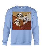 Load image into Gallery viewer, Three Cute Shih Tzu In Bag Gift For Dog Lovers Sweatshirt
