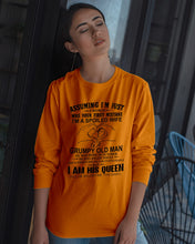 Load image into Gallery viewer, A Spoiled Wife Of An October Grumpy Old Man Birthday Meaningful Gift Unisex Long Sleeve
