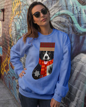 Load image into Gallery viewer, Santa Border Collie In Stock Gift For Dog Lovers Sweatshirt