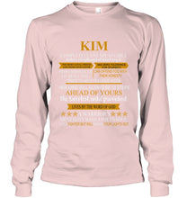 Load image into Gallery viewer, Kim Custom Name Gift A Warrior's Mentality With A Poet's Soul Unisex Long Sleeve