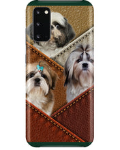 Load image into Gallery viewer, Three Cute Shih Tzu In Bag Gift For Dog Lovers Phone case