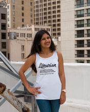 Load image into Gallery viewer, Librarian Keeper Of Books Guardian Of Knowledge Custom Gift For Librarian Ladies Flowy Tank