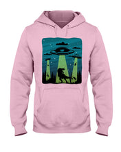 Load image into Gallery viewer, UFA Dinosaur T Rex Sky Full Of Stars Hoodie