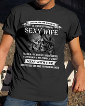 Load image into Gallery viewer, Shes Stubborn Messy And A Brat At Times Black Gift For Husband Guys Tee