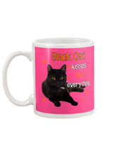 Load image into Gallery viewer, Black Cat Kisses Fix Everything Gift For Cat Lovers Mug