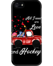 Load image into Gallery viewer, All I Need Are Love And Hockey Gift For Hockey Players Phone case