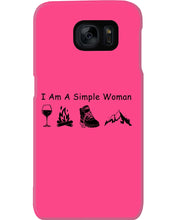 Load image into Gallery viewer, Simple Woman Loves Wine Camping Shoes And Climbing Phone case