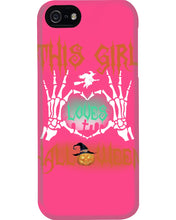 Load image into Gallery viewer, This Girl Loves Halloween Gift For Girls Phone case