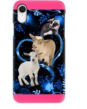 Load image into Gallery viewer, Lovely Phone Case Twinkling Blue Heart Gift For Goat Lovers Phone case