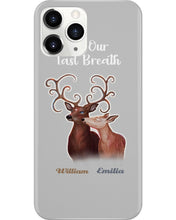 Load image into Gallery viewer, Custom Name Deers Gift For Boyfriend Till Our Last Breath Phone case