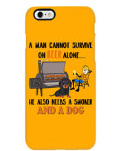 Load image into Gallery viewer, A Man Loves Beer And Dachshund Gift For Dog Lovers Phone case