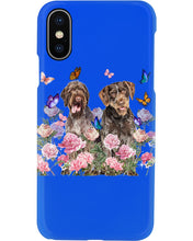 Load image into Gallery viewer, German Wirehaired Pointer With Peonies Gift For Dog Lovers Phone case