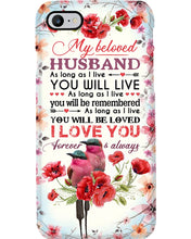 Load image into Gallery viewer, Birthday Gift For Husband Lovely Phone Case I Love You Always Phone case
