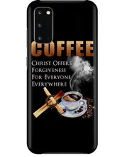 Load image into Gallery viewer, Coffee Christ Offers Forgiveness For Everyone Everywhere Phone case