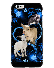 Load image into Gallery viewer, Lovely Phone Case Twinkling Blue Heart Gift For Goat Lovers Phone case