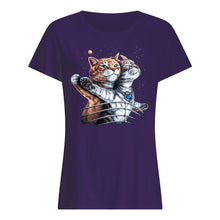 Load image into Gallery viewer, Vintage Funny Cat Love Trending Gift For Cat Lovers Ladies Tee