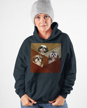 Load image into Gallery viewer, Three Cute Shih Tzu In Bag Gift For Dog Lovers Hoodie