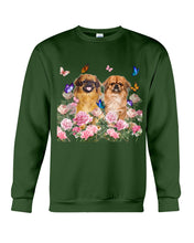 Load image into Gallery viewer, Pekingese With Peonies Gift For Dog Lovers Sweatshirt