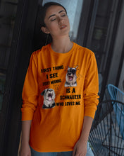 Load image into Gallery viewer, I See Every Morning Is A Schnauzer Who Loves Me Unisex Long Sleeve