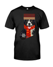 Load image into Gallery viewer, Santa Border Collie In Stock Gift For Dog Lovers Guys Tee