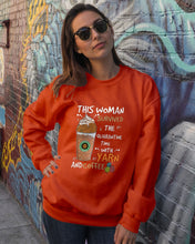 Load image into Gallery viewer, The Quarantine Time With Yarn And Coffee Gift For Women Sweatshirt