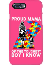 Load image into Gallery viewer, Proud Mama Of The Touchest Boy I Know Autism's Day Gift Phone case