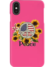 Load image into Gallery viewer, Peace Sign Sunflower Birthday Gift For Girls Phone case