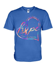 Load image into Gallery viewer, Hope For A Cure Multiple Sclerosis Awareness Guys V-Neck