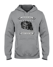 Load image into Gallery viewer, Shes Stubborn Messy And A Brat At Times Black Gift For Husband Hoodie