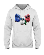 Load image into Gallery viewer, Lovely Phone Case Three Owl With US Flag Gift For Owl Lovers Hoodie