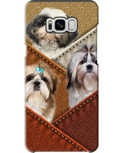 Load image into Gallery viewer, Three Cute Shih Tzu In Bag Gift For Dog Lovers Phone case