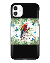 Load image into Gallery viewer, Scarlet Macaw With Butterflies I Am Always With You Gift For Lover Phone case