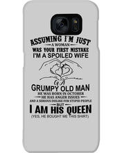 Load image into Gallery viewer, A Spoiled Wife Of An October Grumpy Old Man Birthday Meaningful Gift Phone case