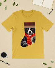 Load image into Gallery viewer, Santa Border Collie In Stock Gift For Dog Lovers Guys Tee
