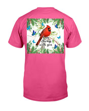 Load image into Gallery viewer, Scarlet Macaw With Butterflies I Am Always With You Gift For Lover Guys Tee