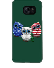 Load image into Gallery viewer, Lovely Phone Case Three Owl With US Flag Gift For Owl Lovers Phone case