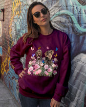 Load image into Gallery viewer, German Wirehaired Pointer With Peonies Gift For Dog Lovers Sweatshirt