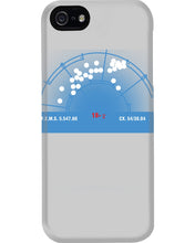 Load image into Gallery viewer, Pinpoint The Location In The Space Blue Phone case