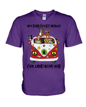 Load image into Gallery viewer, On A Dark Desert Highway Meaningful Gift For Dog Lovers Guys V-Neck