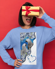 Load image into Gallery viewer, Magical Gray Couple African Parrot Gift For Bird Lovers Unisex Long Sleeve
