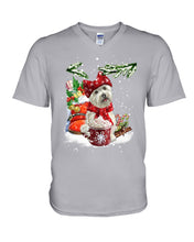 Load image into Gallery viewer, Cute Westie Christmas Night Gift For Dog Lovers Guys V-Neck