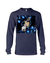 Load image into Gallery viewer, Lovely Phone Case Twinkling Blue Heart Gift For Goat Lovers Unisex Long Sleeve