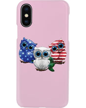 Load image into Gallery viewer, Lovely Phone Case Three Owl With US Flag Gift For Owl Lovers Phone case
