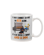 Load image into Gallery viewer, A Man Loves Beer And Dachshund Gift For Dog Lovers Mug